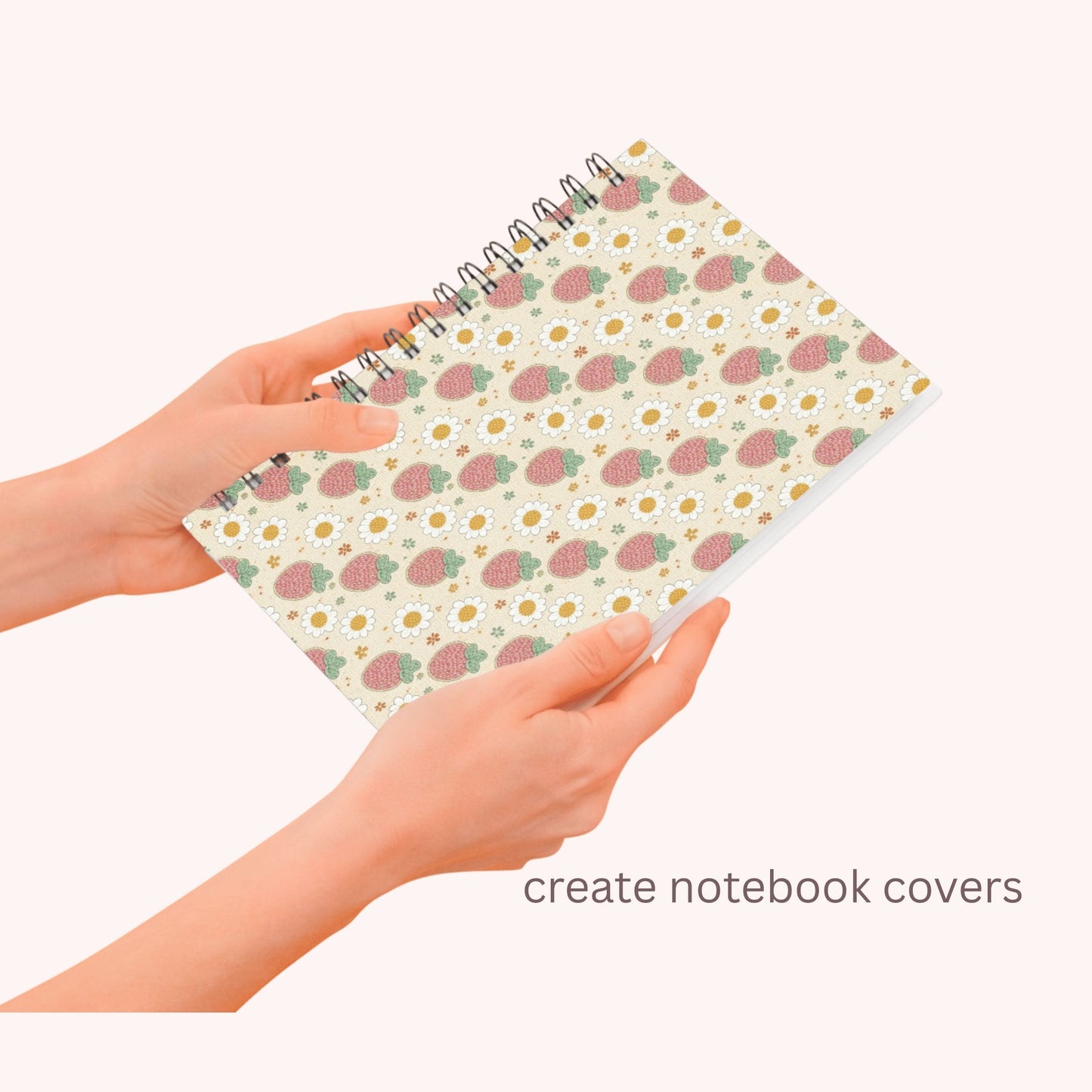 Faux Crochet Strawberry Seamless Repeating Pattern Paper Bundle