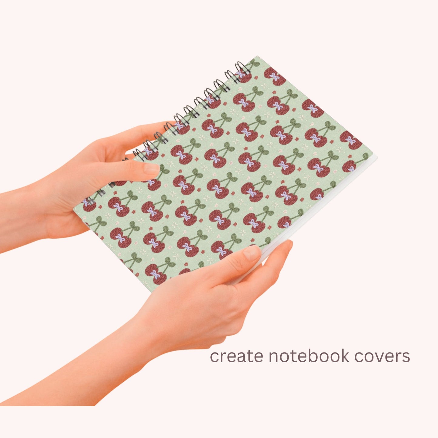 Faux Crochet Cherry 1 Seamless Repeating Pattern Paper Bundle