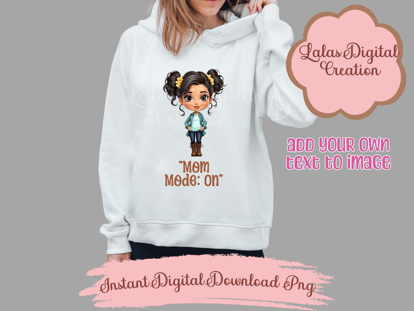 Girl Mom Clipart Bundle Instant Digital PNG Download