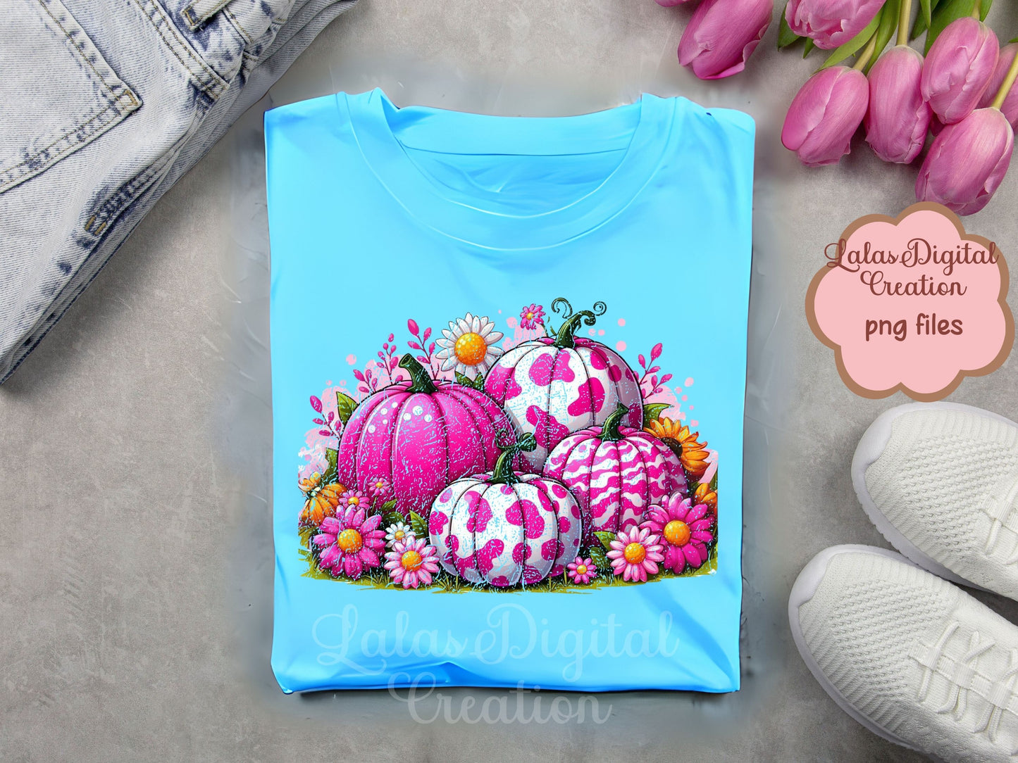 Pink Pumpkin Clipart Instant Digital PNG Download