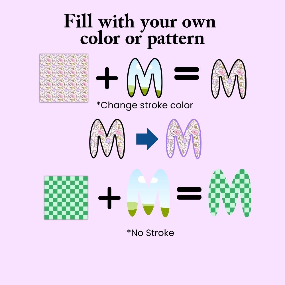 Editable Alphabet Canva Frame Template 2