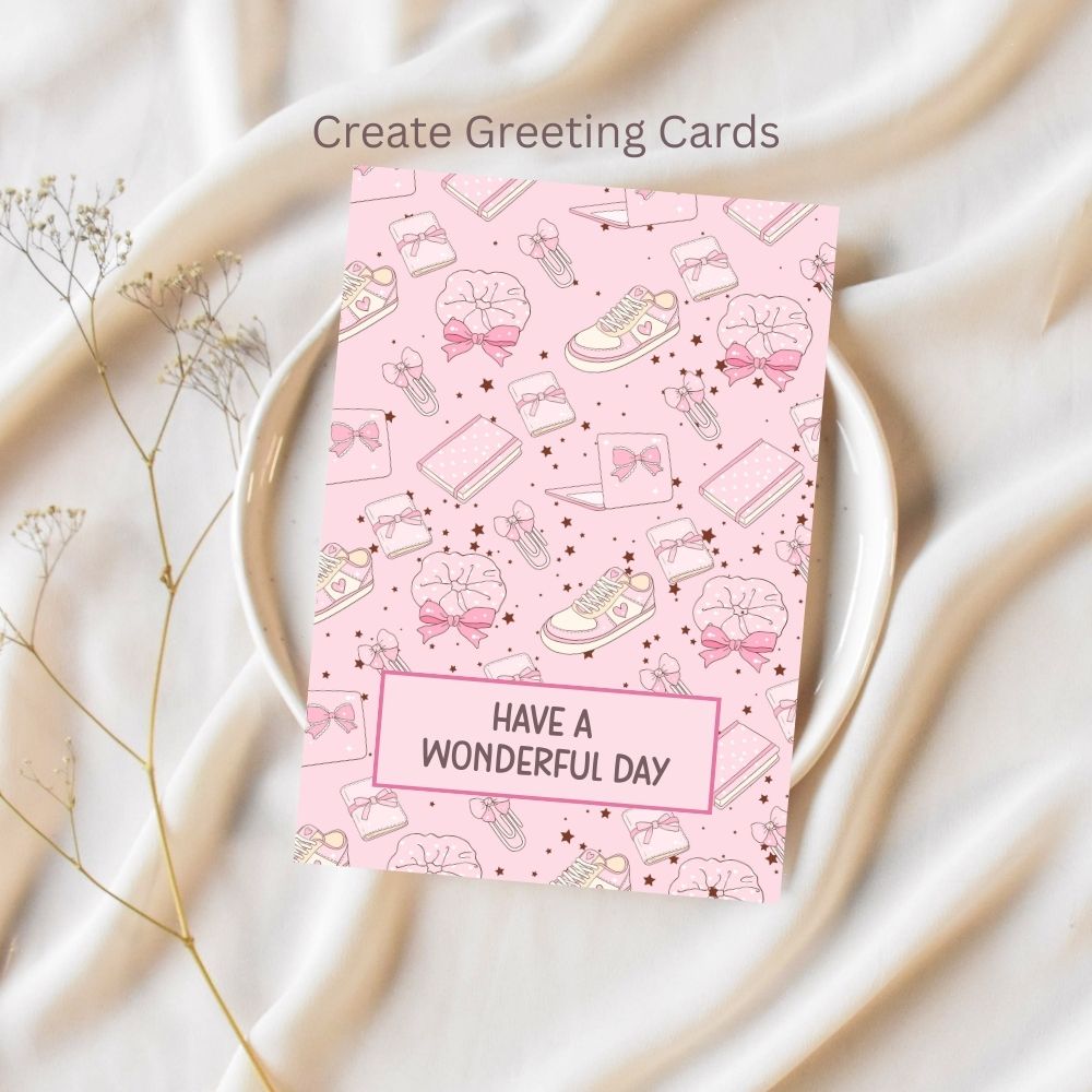 Preppy Accessories Seamless Repeating Pattern Paper Bundle Set