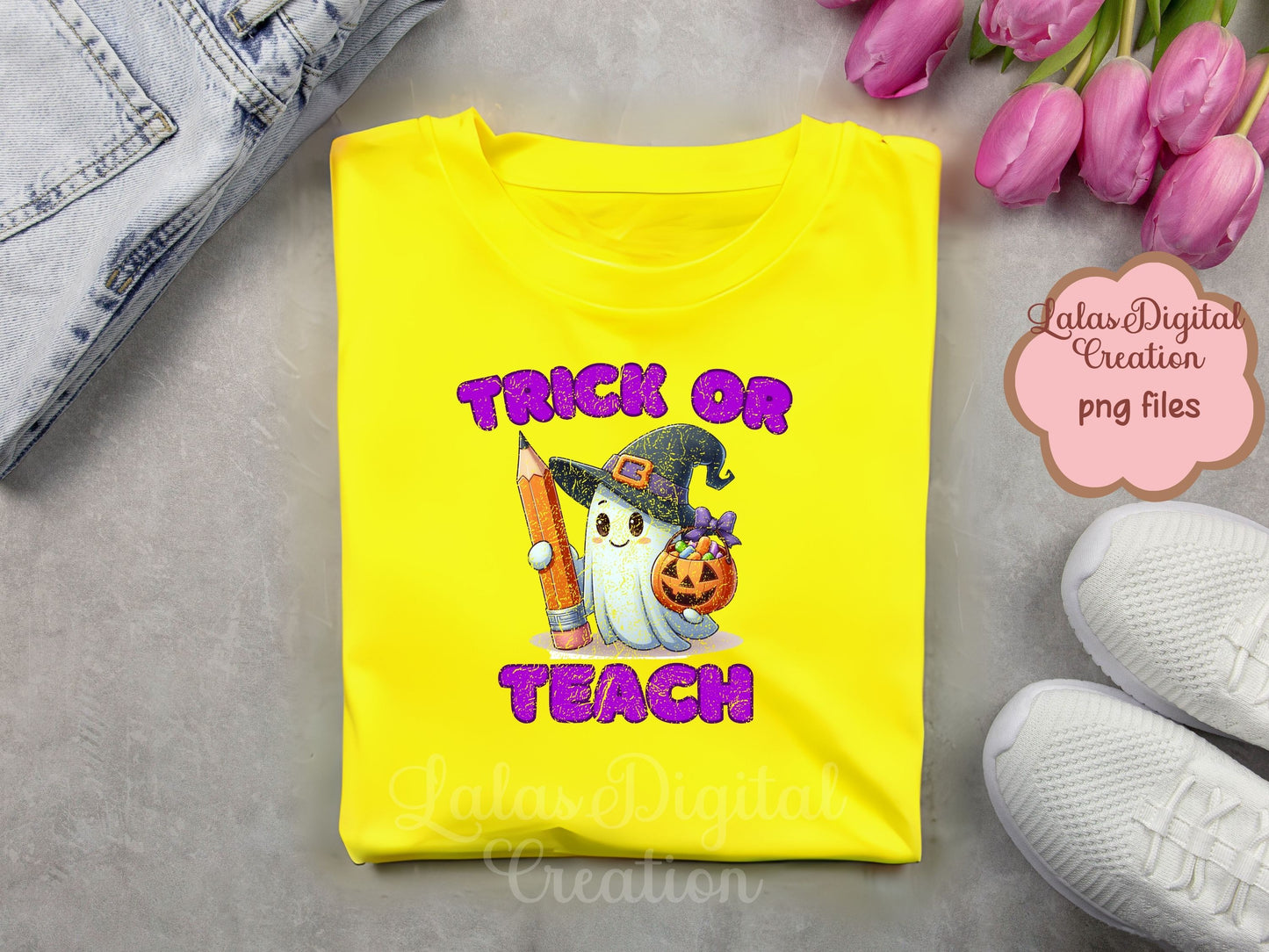 Trick or Teach Clipart Instant Digital PNG Download