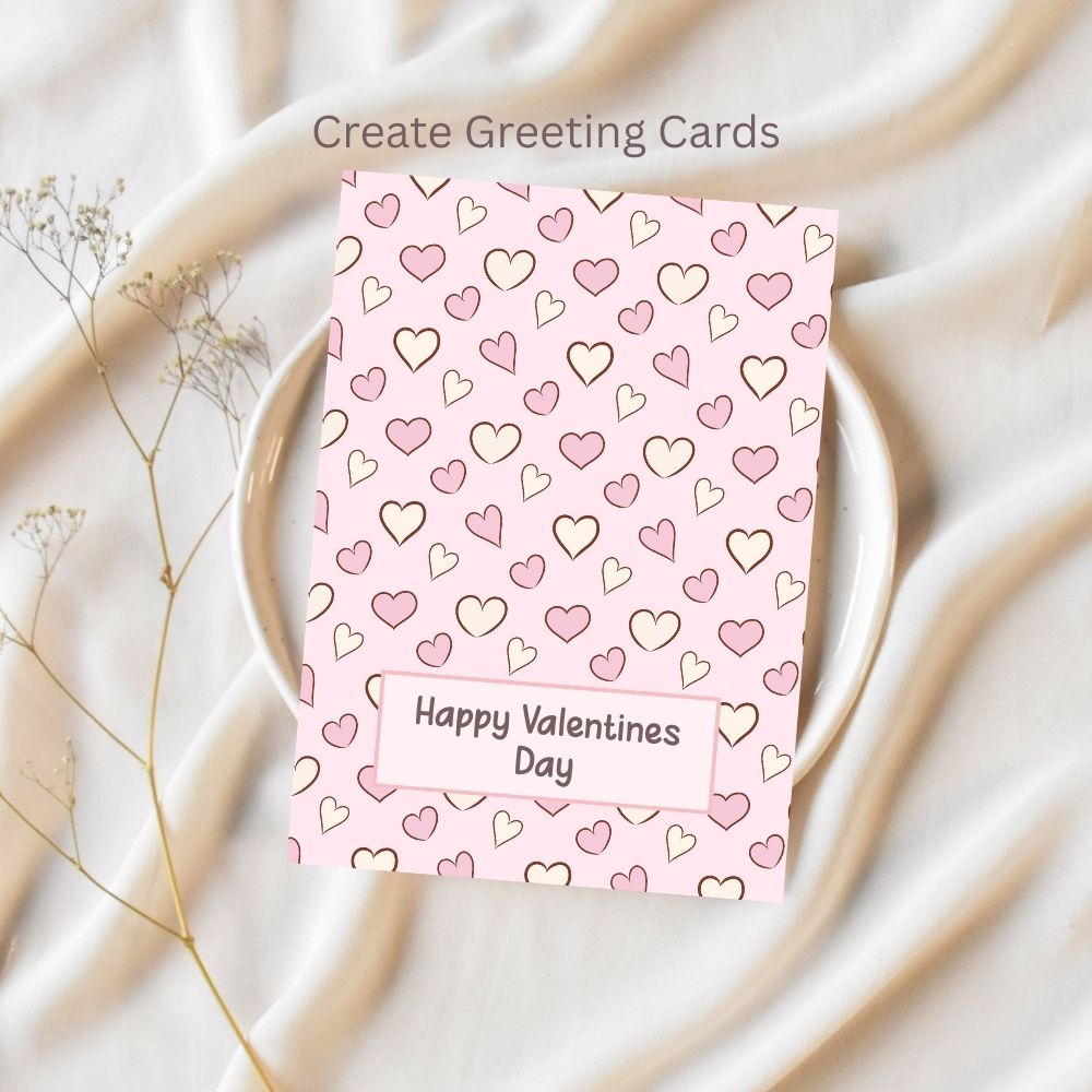Multi Hearts Seamless Repeating Pattern Paper Bundle Set