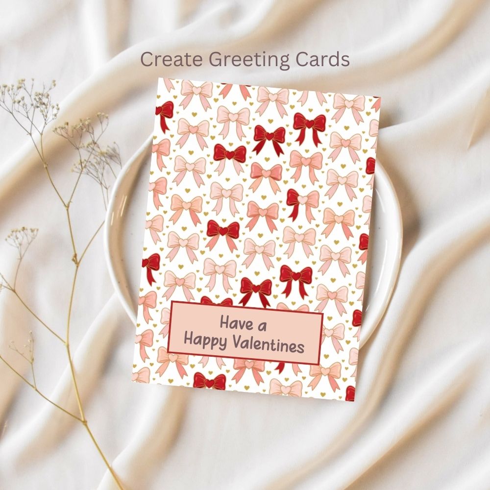 Valentines Coquette Bow Seamless Repeating Pattern Paper Bundle Set