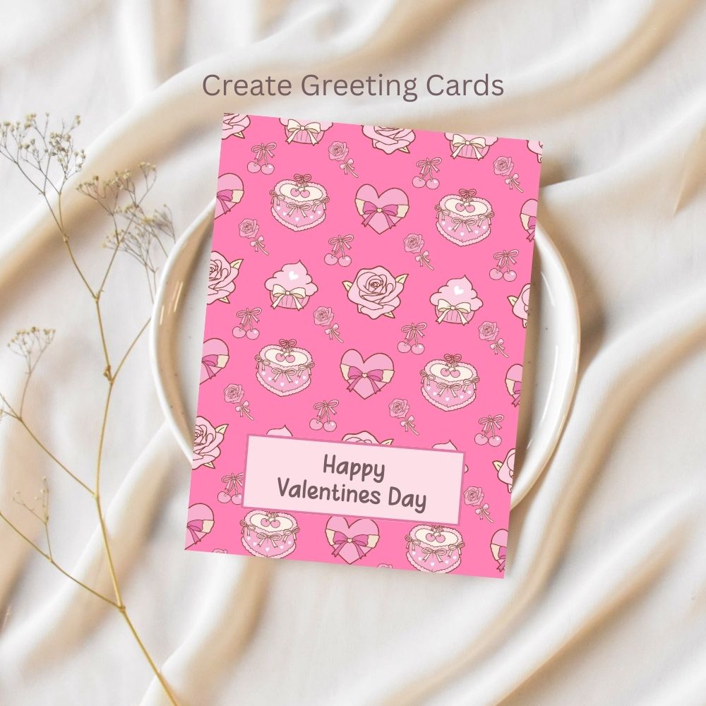 Cherry Cake Seamless Repeating Pattern Paper Bundle Set