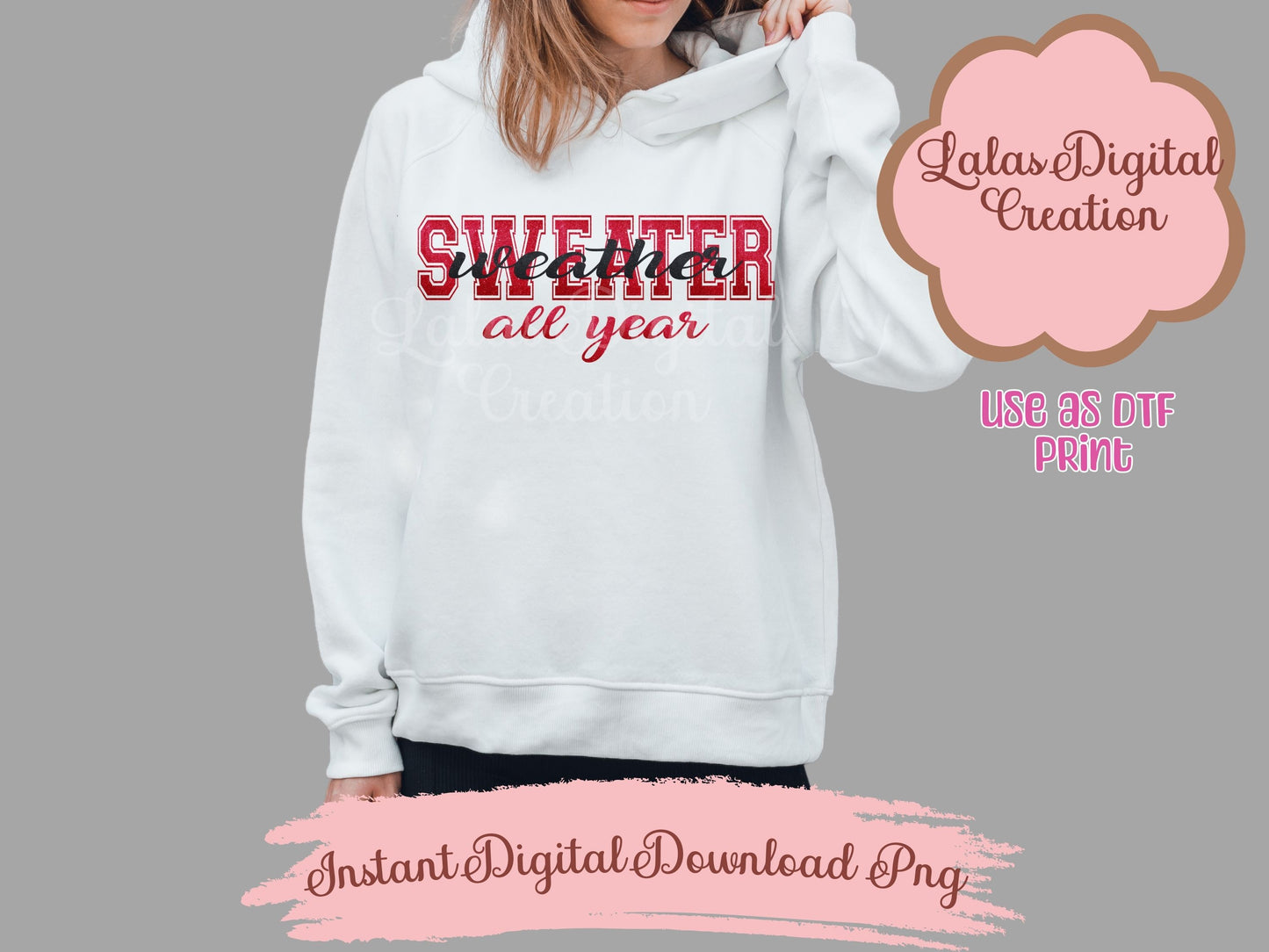 Sweater Weather R Clipart PNG Instant Digital Download