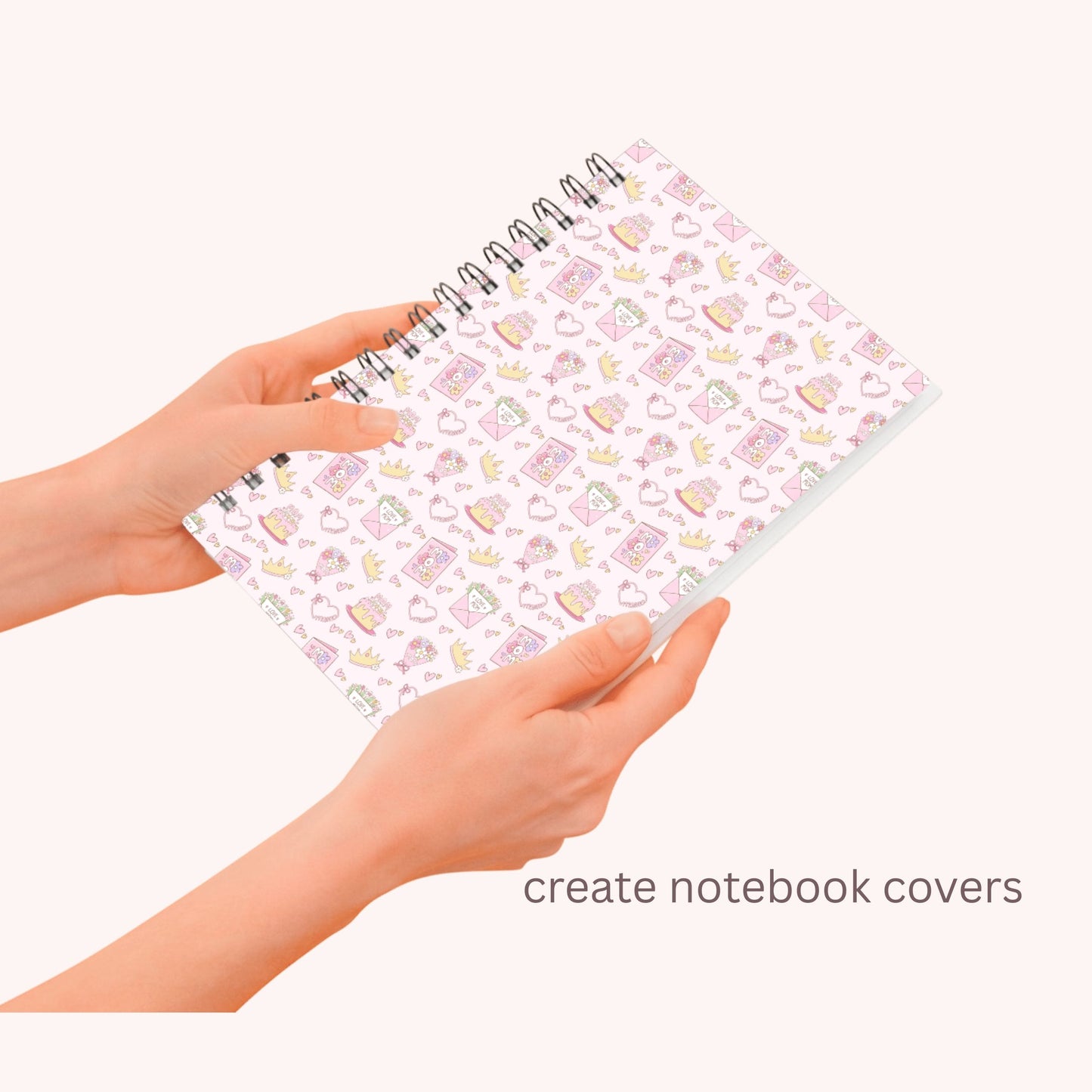 Preppy Coquette Mothers Day Seamless Repeating Pattern Paper Bundle Set