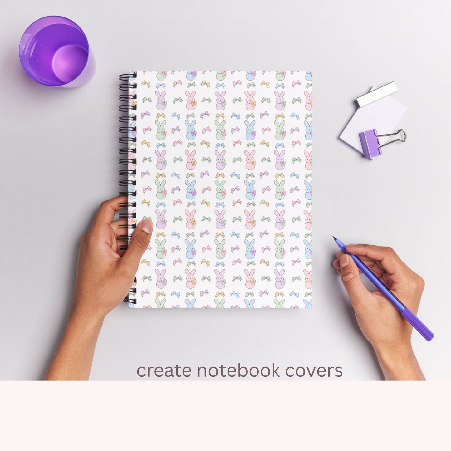 Easter Bunny Seamless Repeating Pattern Paper Bundle Set