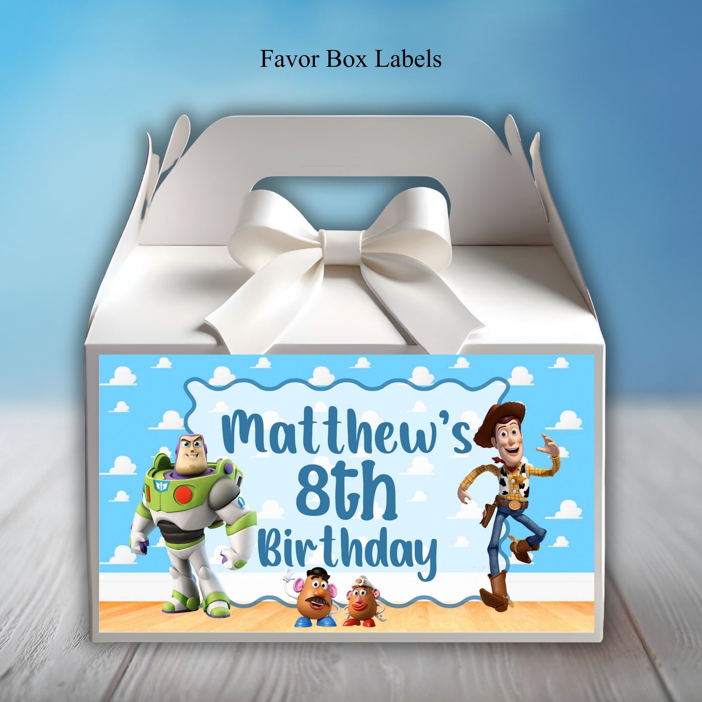 Toy Story Party Sticker Labels