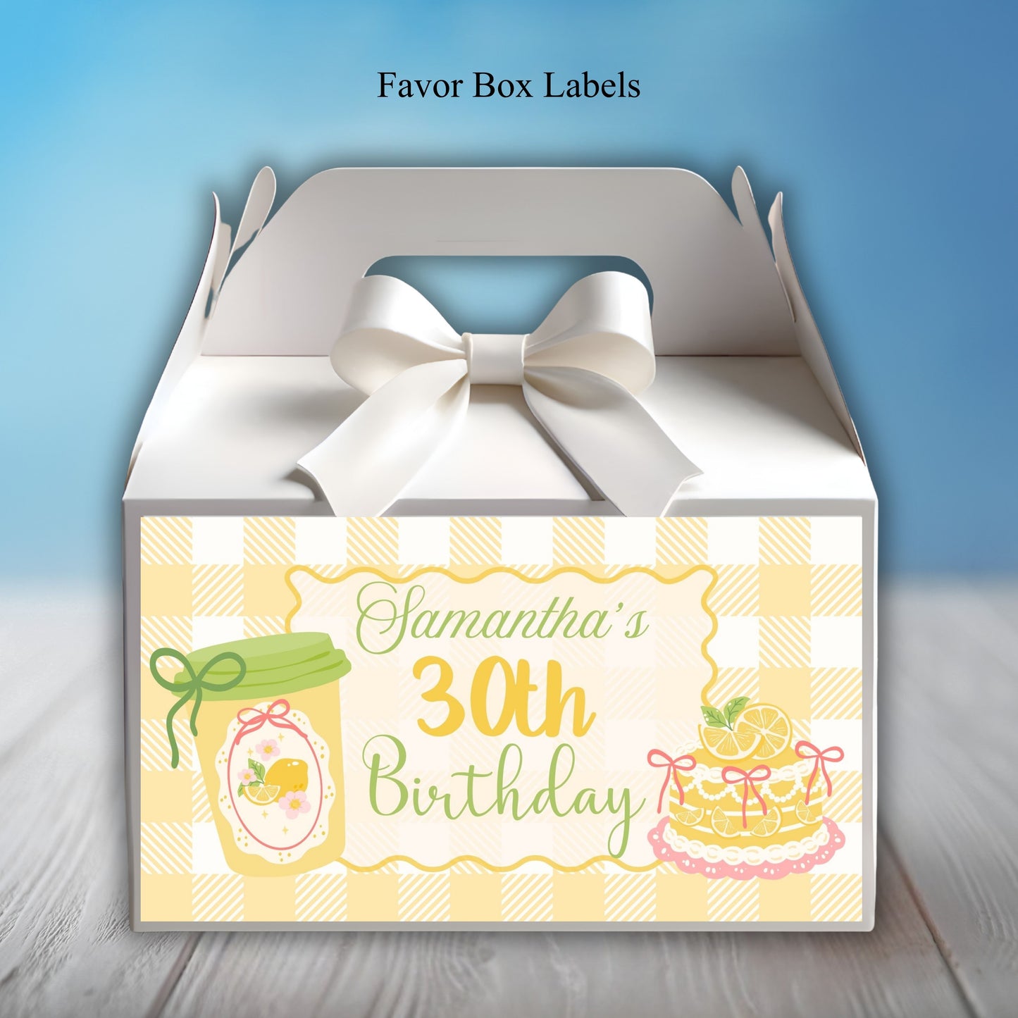 Lemonade Tea Party Sticker Labels