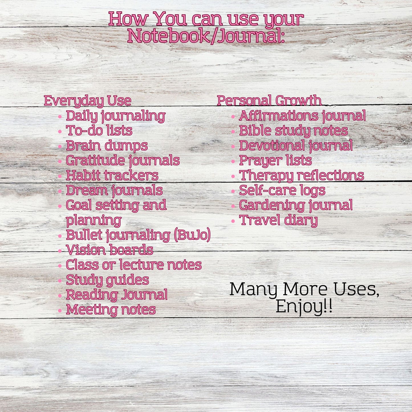 Gummy Bear Line or Dotted Grid Notebook Journal