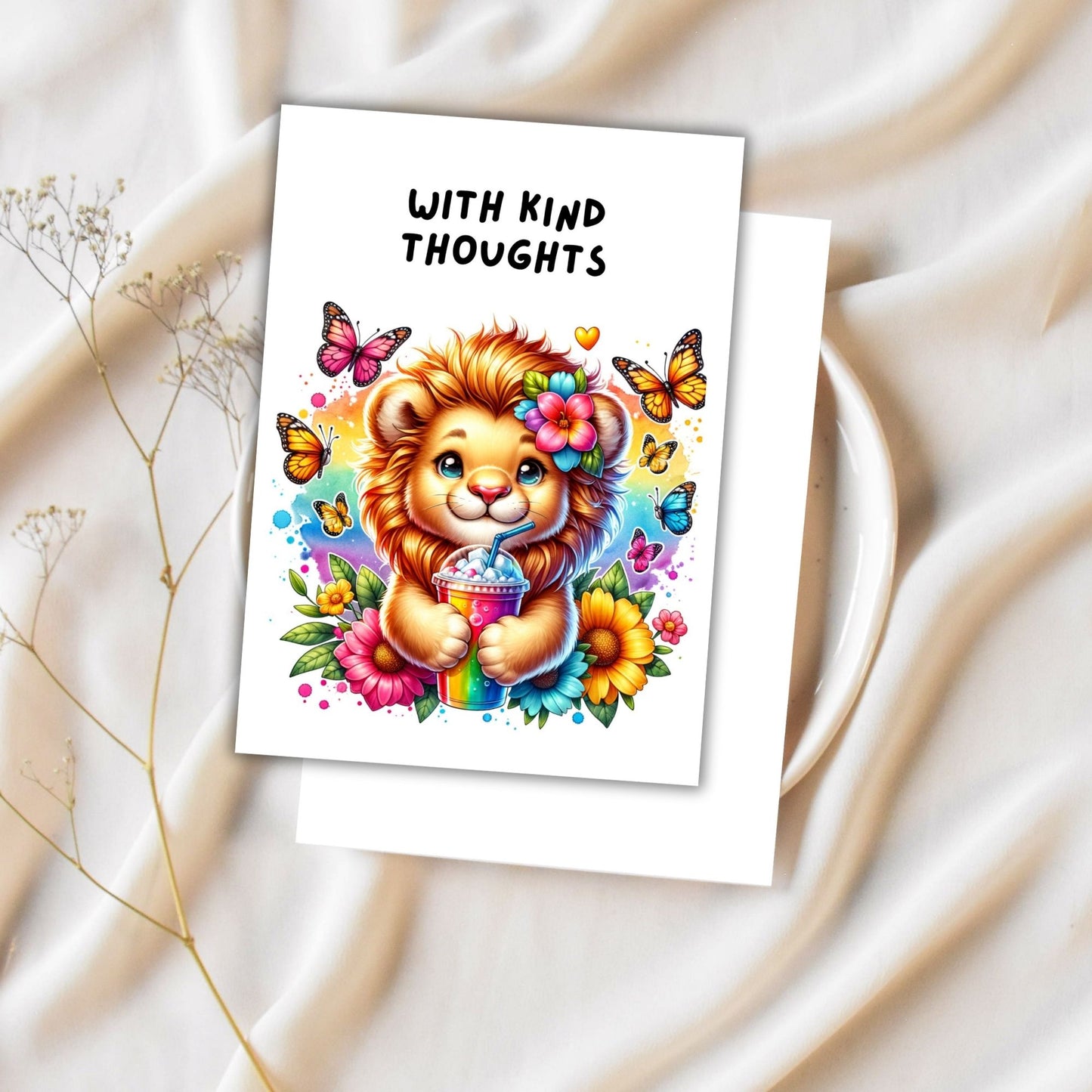Animal Friends Printable Digital Greeting Cards Bundle Set