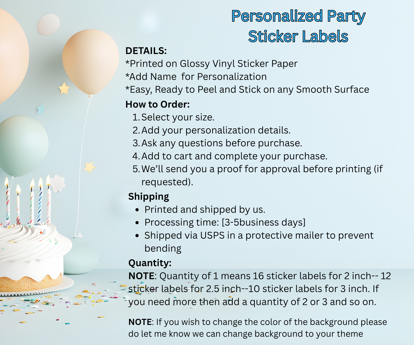 Pastel Labubu Birthday Party Sticker Labels