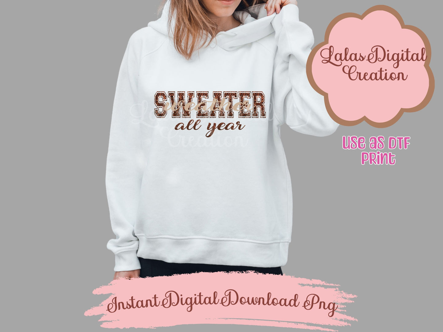 Sweater Weather B Clipart PNG Instant Digital Download