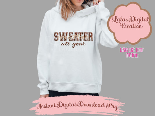 Sweater Weather B Clipart PNG Instant Digital Download
