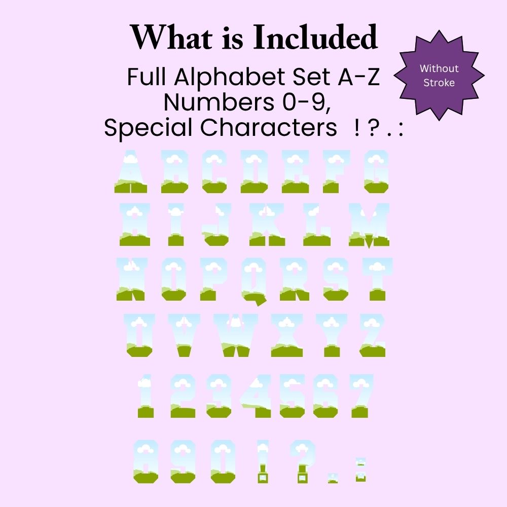 Editable Alphabet Canva Frame Template 1