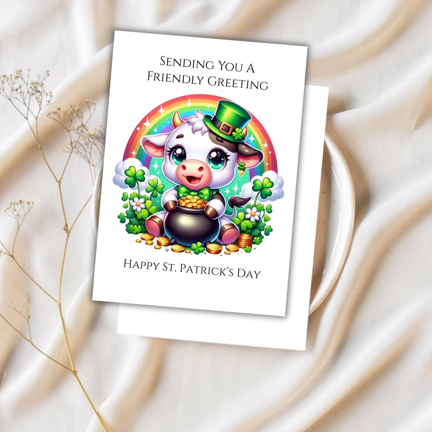 St Patrick PDF Printable Digital Greeting Cards Bundle Set