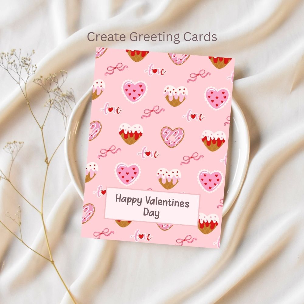 Valentines Heart Seamless Repeating Pattern Paper Bundle Set