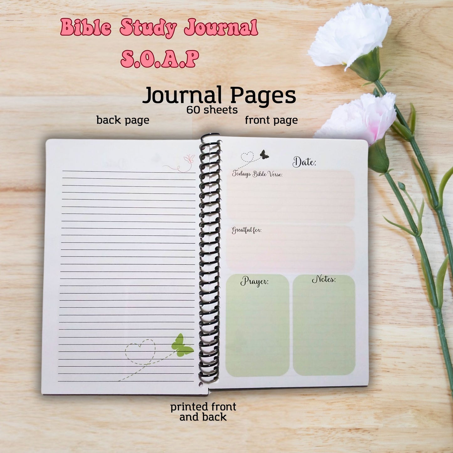 S.O.A.P Bible Study Method Journal Notebook