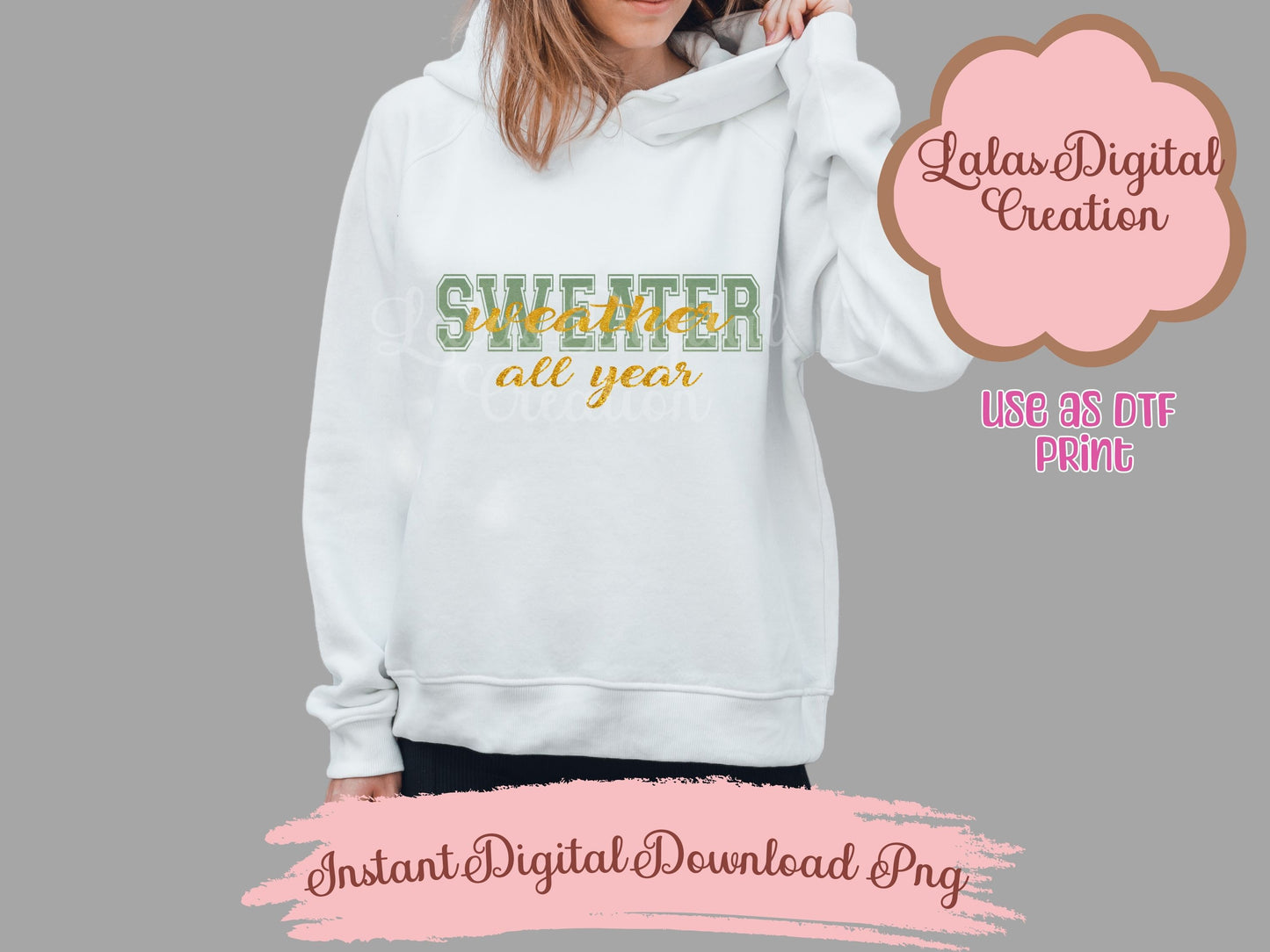 Sweater Weather G Clipart PNG Instant Digital download
