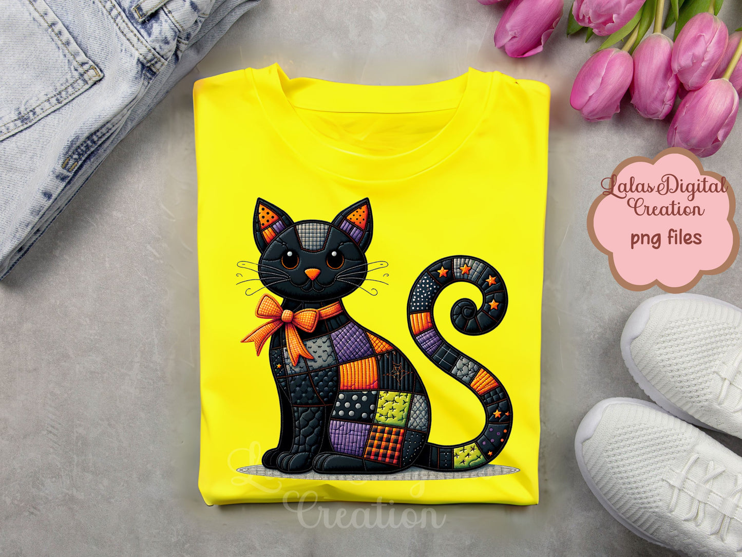 Halloween Patchwork Bundle Clipart Instant Digital PNG Download