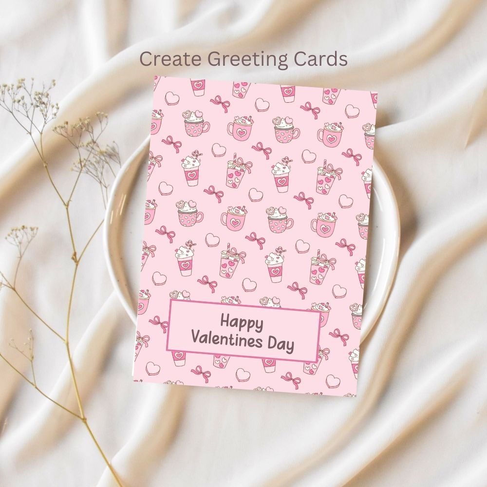Heart & Sweets Seamless Repeating Pattern Paper Bundle Set