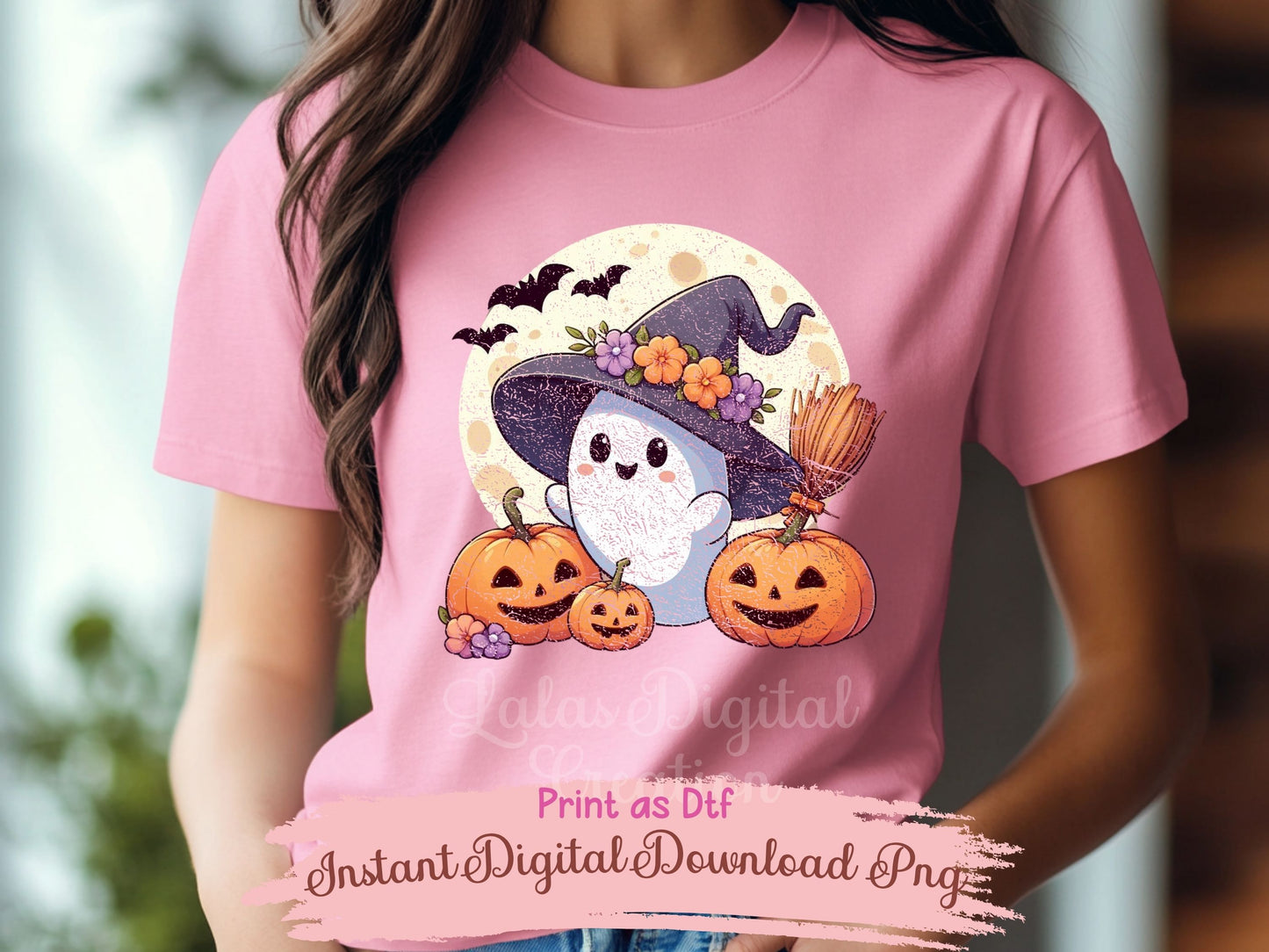 Halloween Ghost Clipart Instant Digital PNG Download