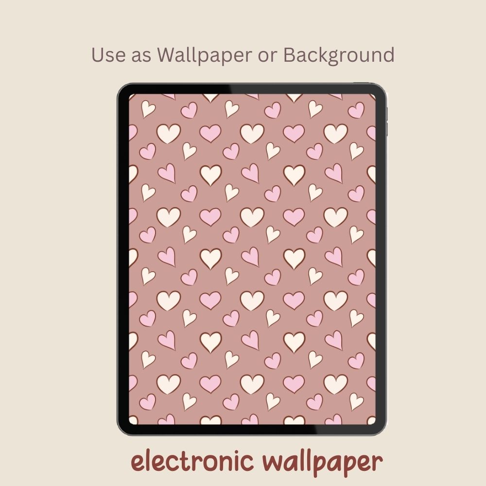 Multi Hearts Seamless Repeating Pattern Paper Bundle Set