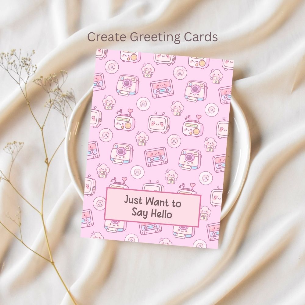 Kawaii Retro Seamless Repeating Pattern Paper Bundle Set