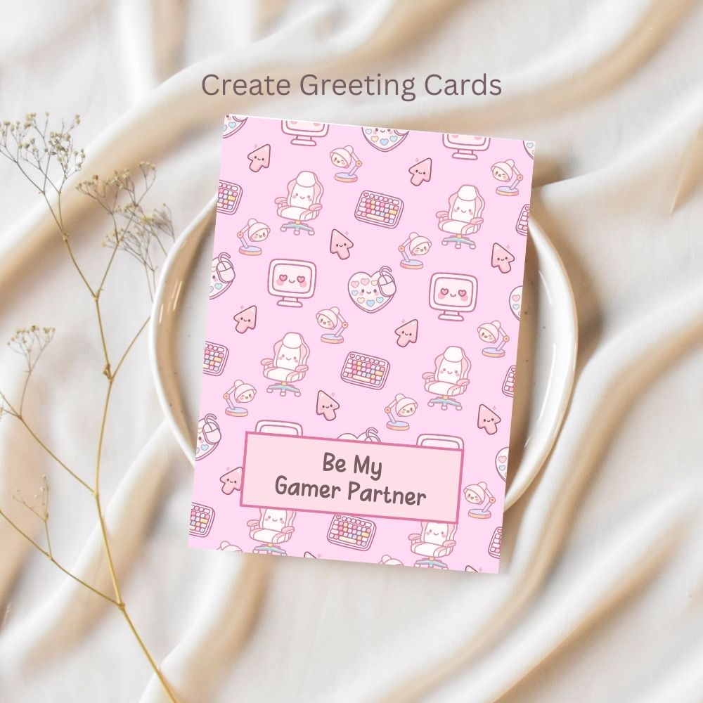 Kawaii Retro Computer Seamless Repeating Pattern Paper Bundle Set