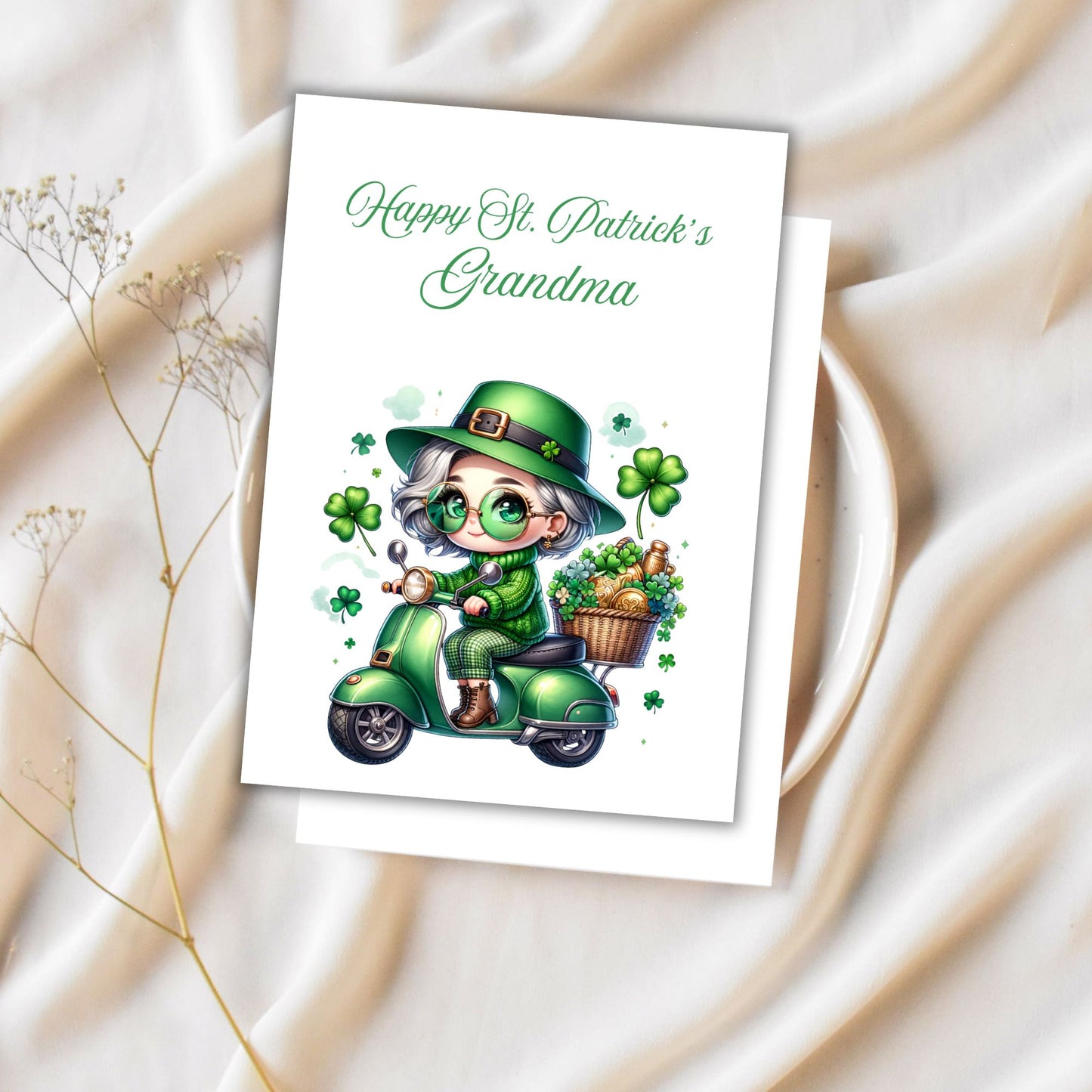 Grandma Granny Printable Digital Greeting Cards Bundle Set