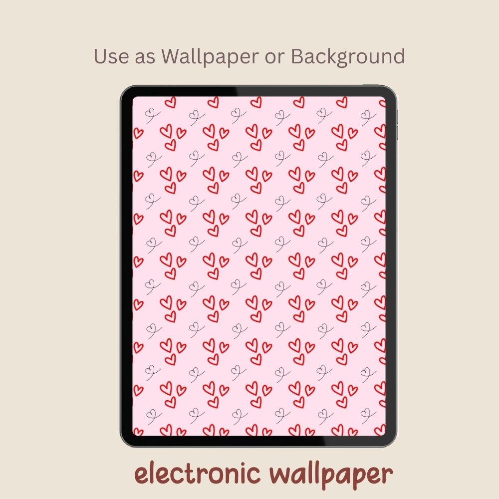 Preppy Dog Valentines Seamless Repeating Pattern Paper Bundle Set