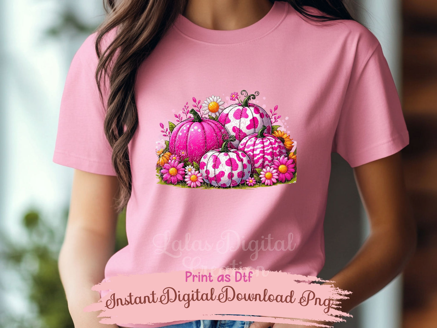 Pink Pumpkin Clipart Instant Digital PNG Download