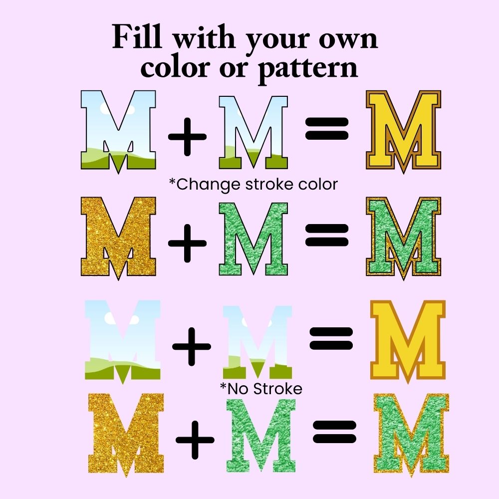 Editable Alphabet Canva Frame Template 1