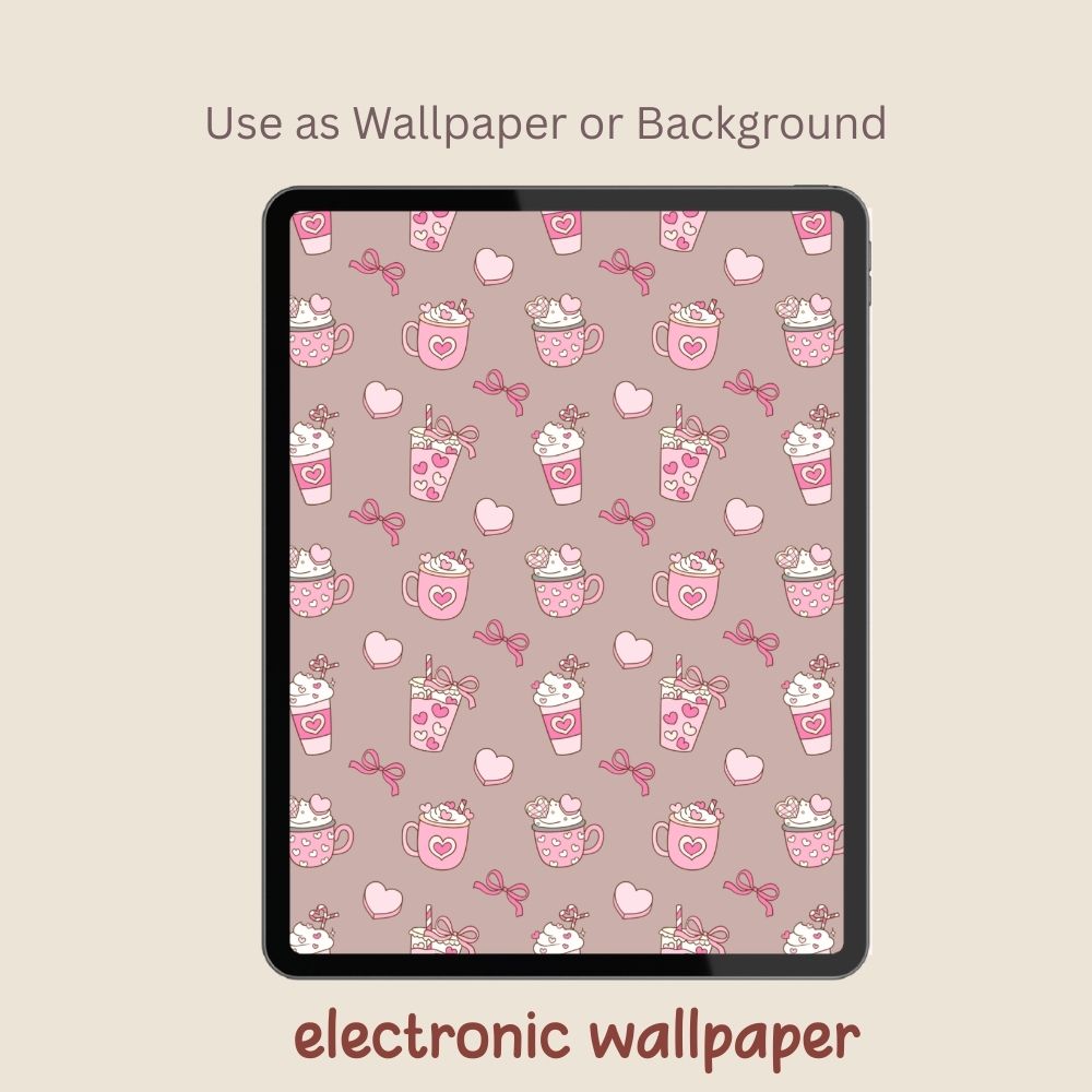 Heart & Sweets Seamless Repeating Pattern Paper Bundle Set
