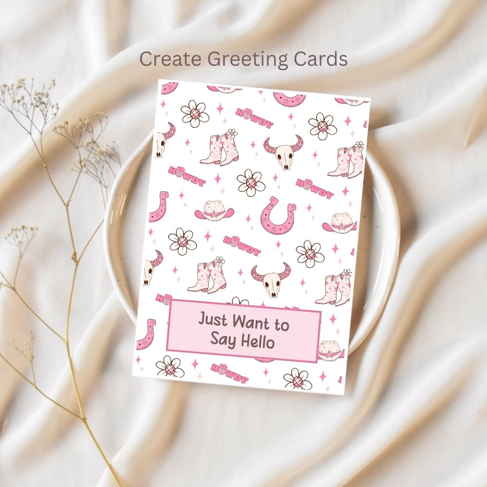 Pink Coquette Western Seamless Repeating Pattern Paper Bundle Set