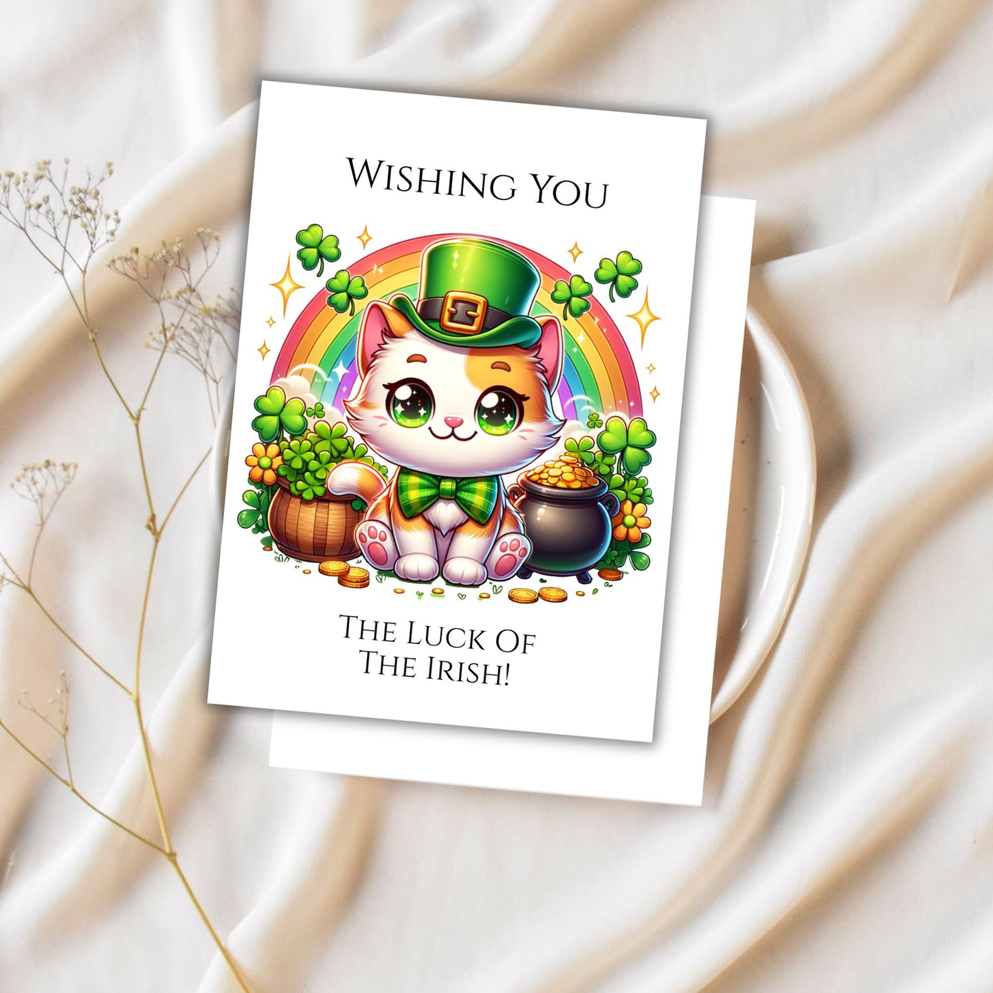St Patrick PDF Printable Digital Greeting Cards Bundle Set