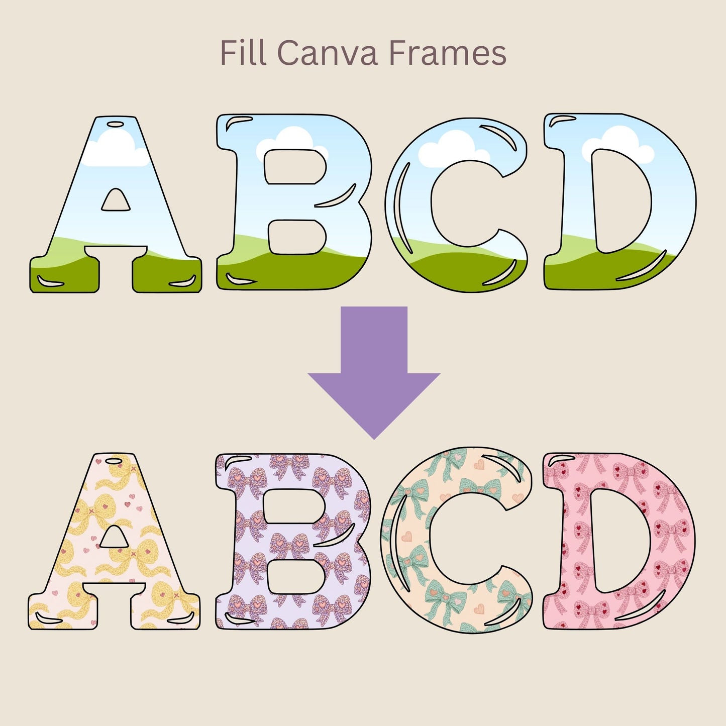 Faux Crochet Bows Seamless Repeating Pattern Paper Bundle