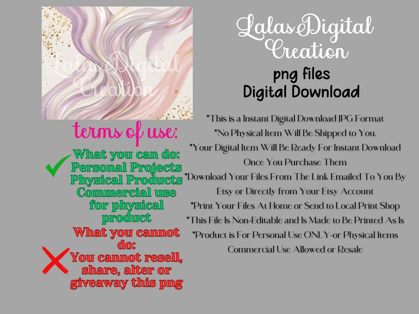 Lilac Iridescent Watercolor Swirls Digital Pattern Paper Bundle