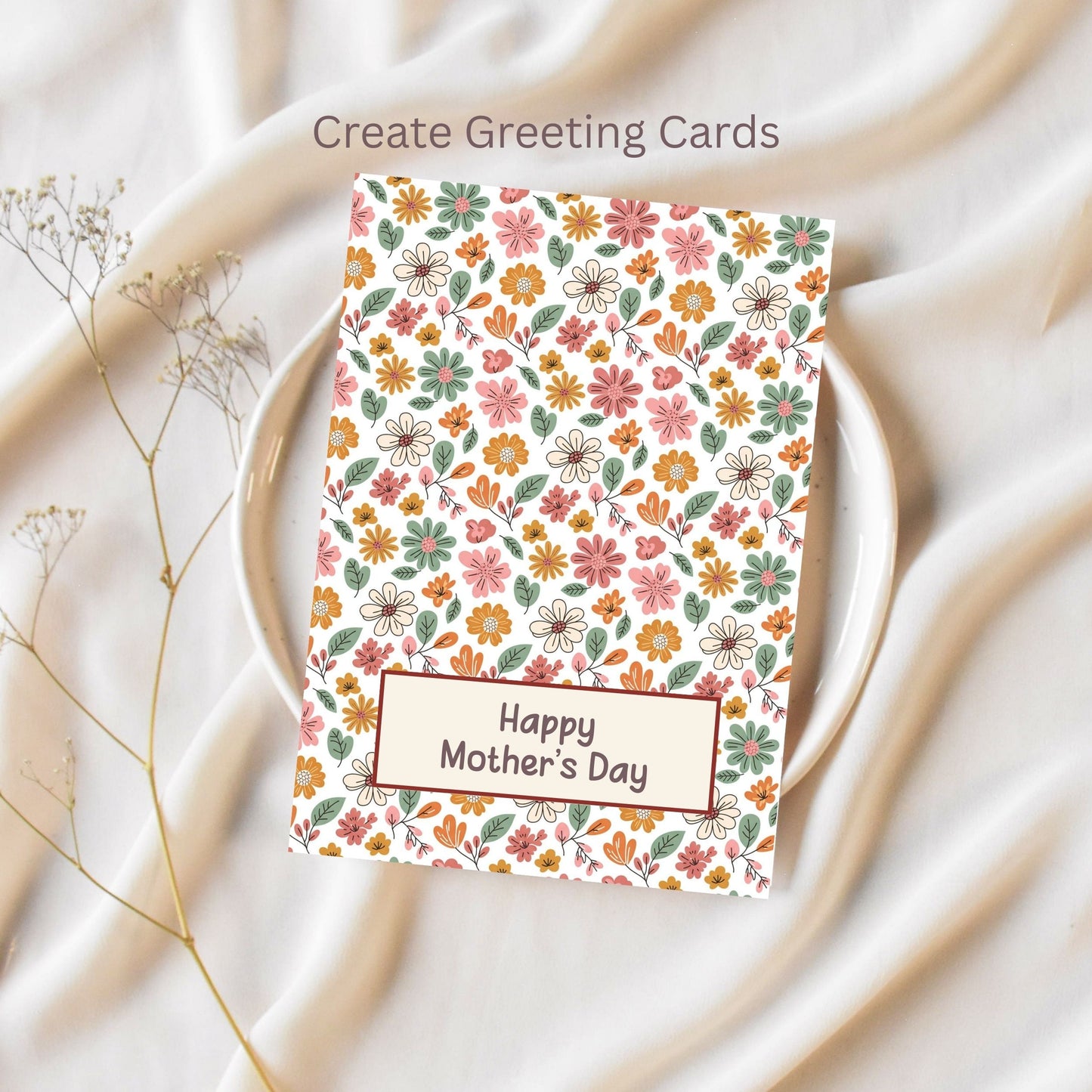 Doodle Floral Seamless Repeating Pattern Paper Bundle