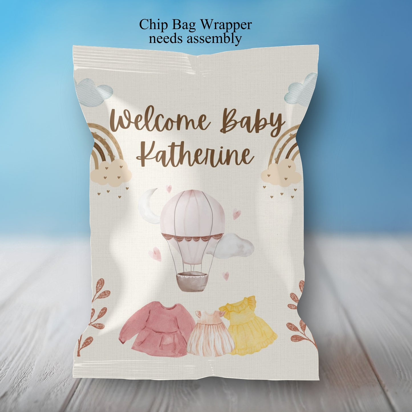 Boho Girls BabyShower Party Sticker Labels