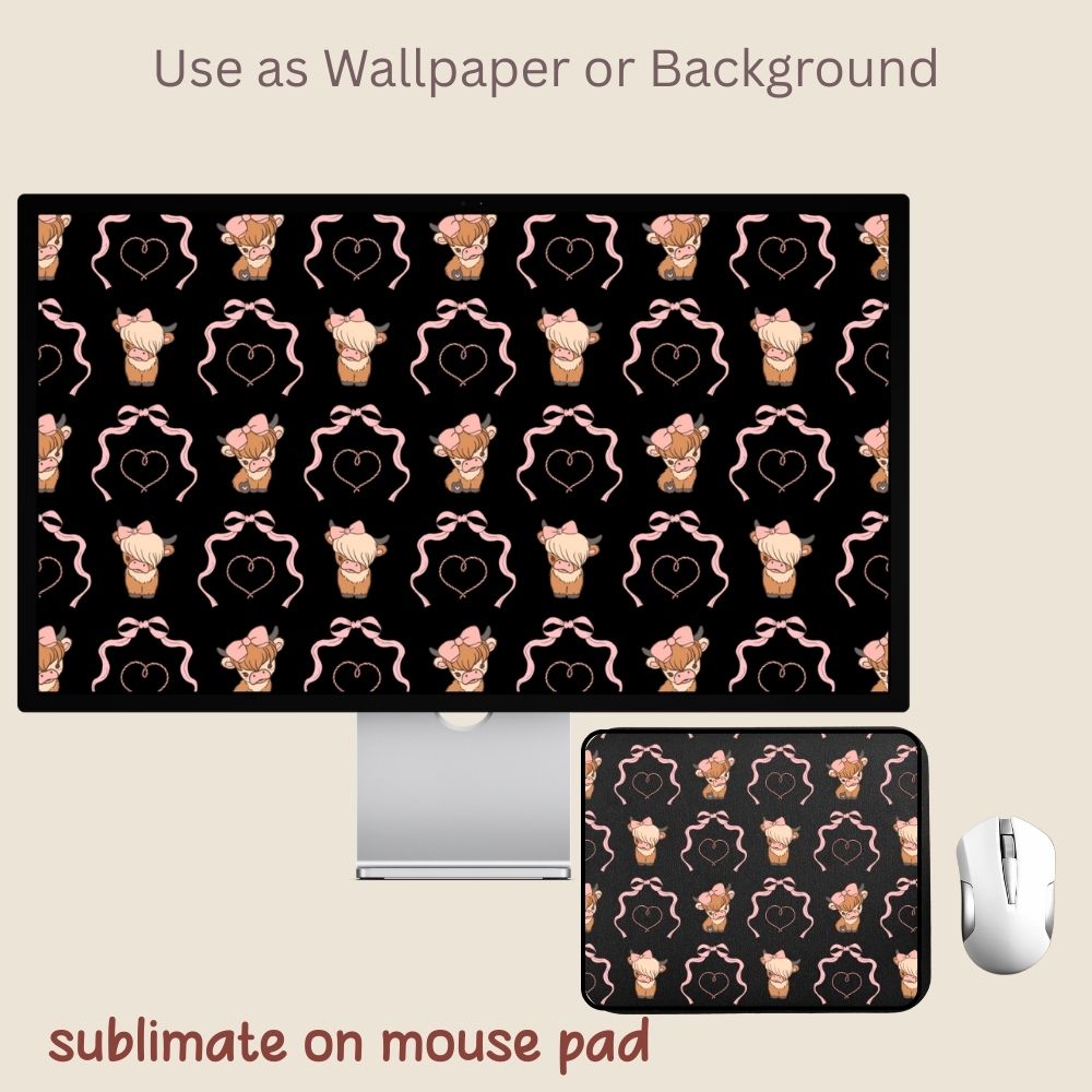 Pink Coquette Western Seamless Repeating Pattern Paper Bundle Set