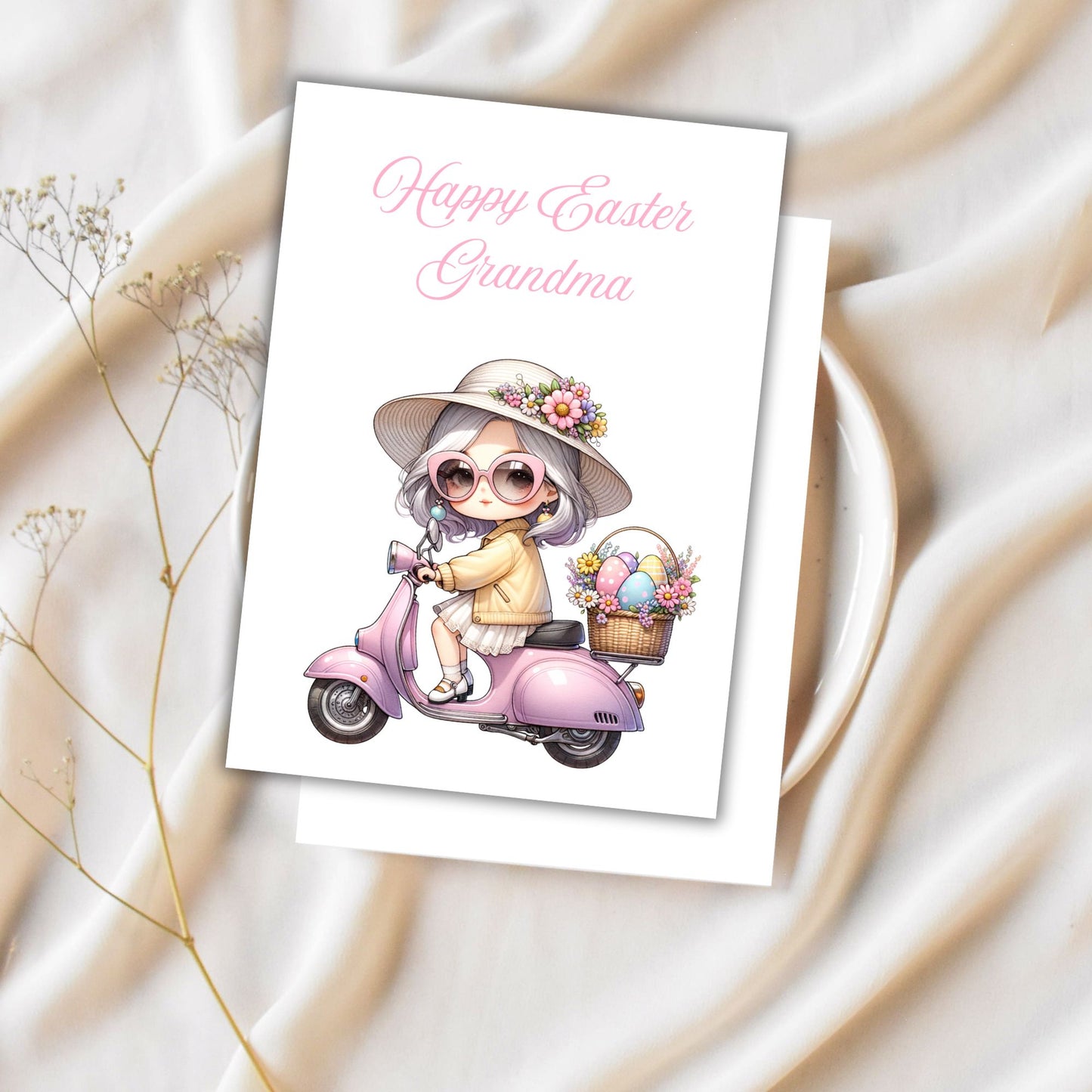 Grandma Granny Printable Digital Greeting Cards Bundle Set