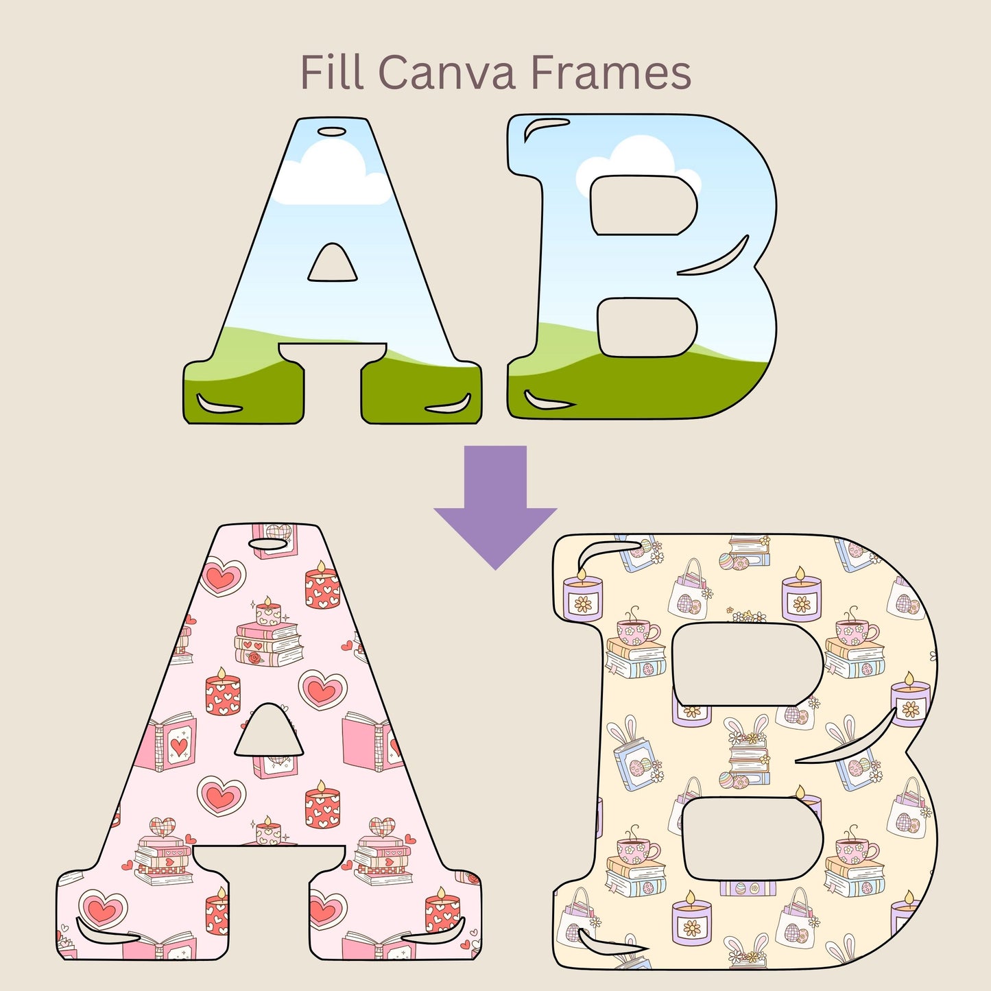 Book Theme Seamless Repeating Pattern Paper Bundle Set