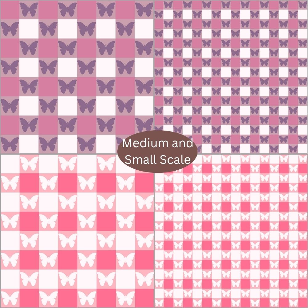 Checkered Seamless Digital Pattern Paper Bundle