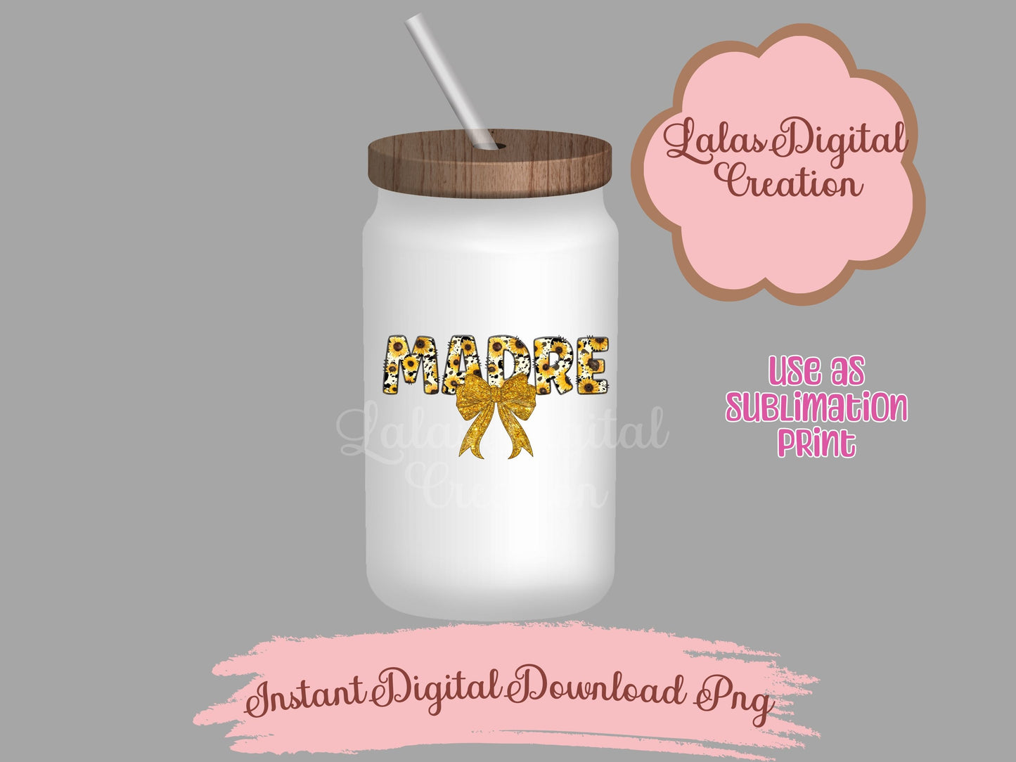 Madre Coquette Bow Clipart PNG Instant Digital Download