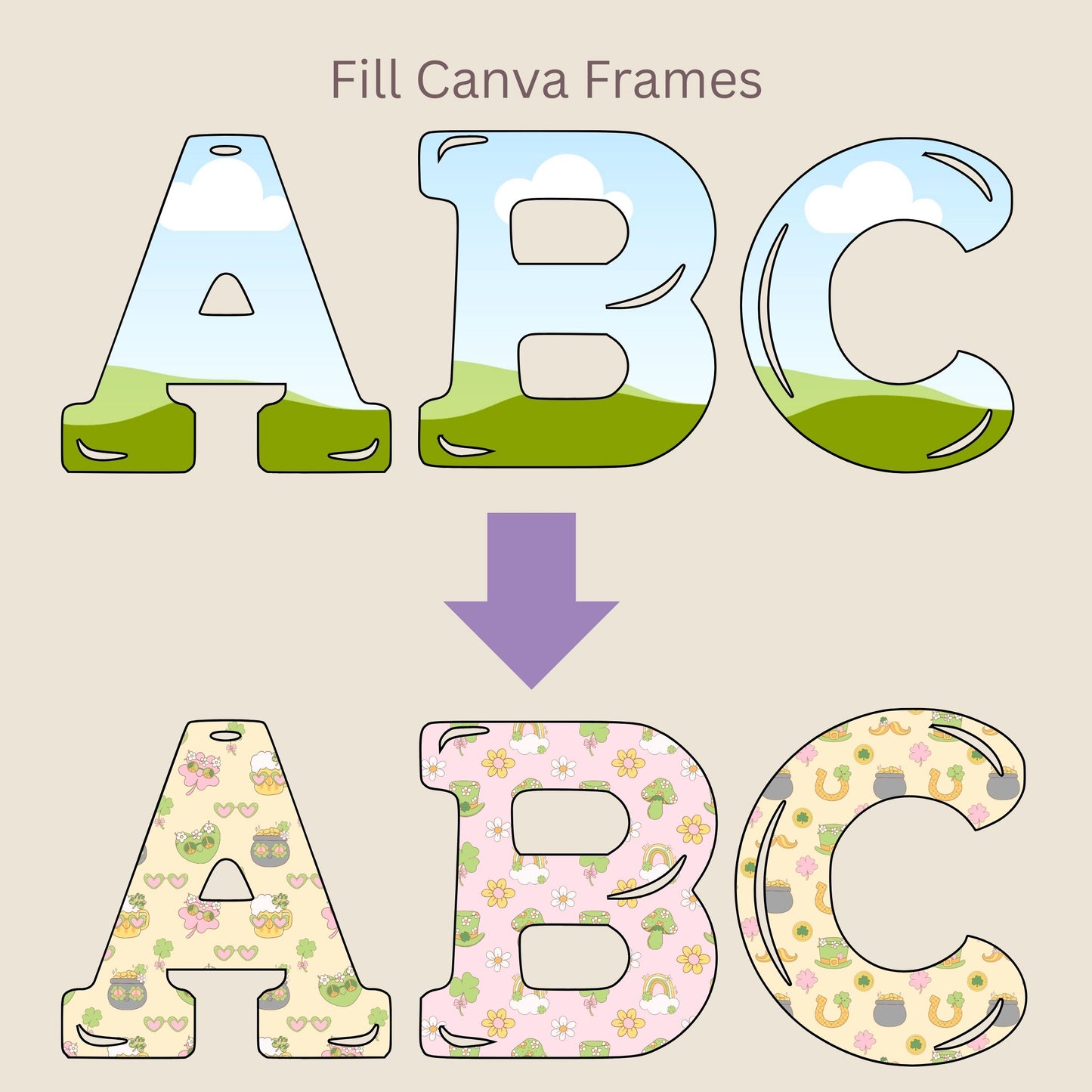 St. Patrick's Irish Seamless Repeating Pattern Paper Bundle Set