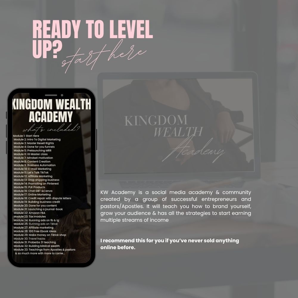 Kingdom Wealth Academy Digital Marketing Courses