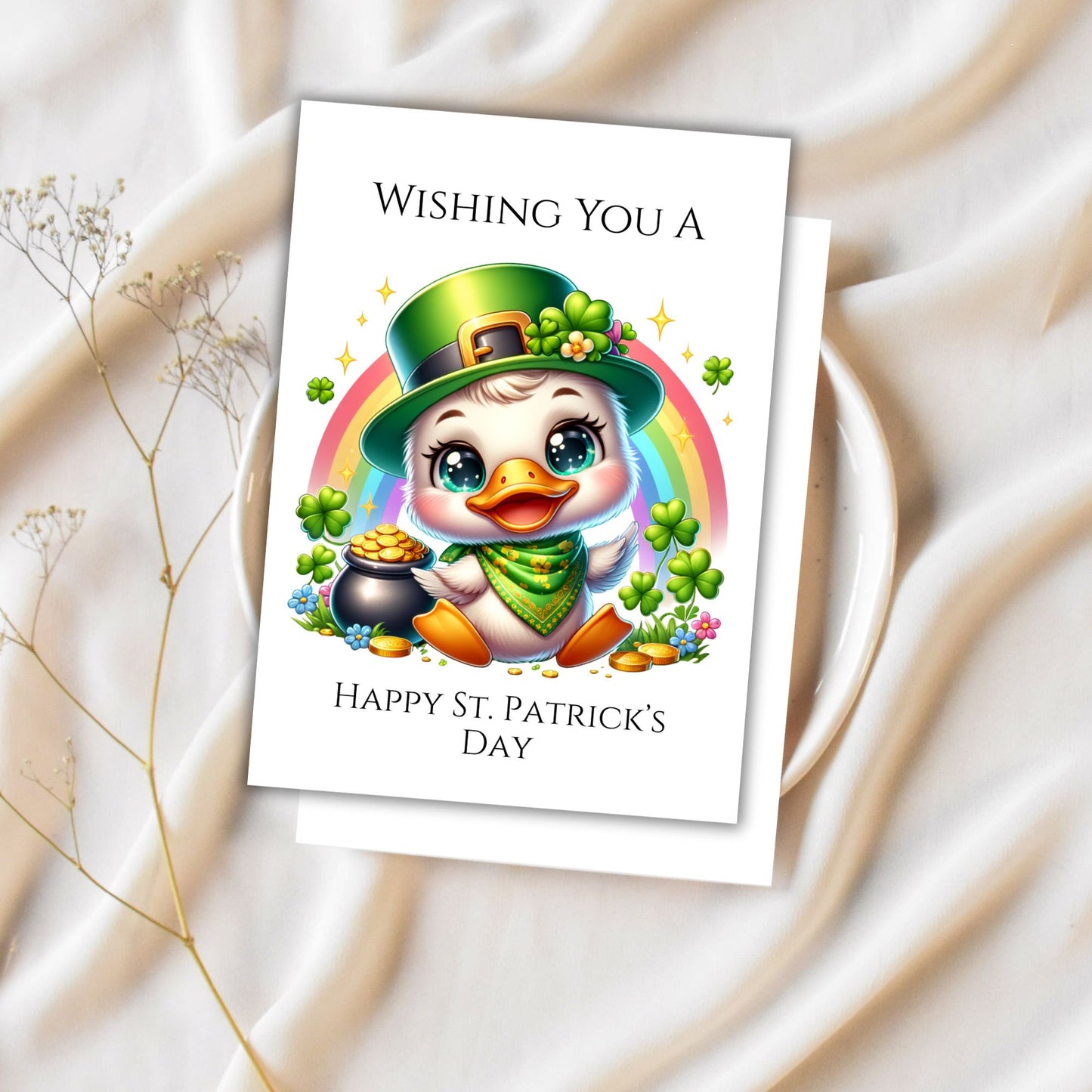 St Patrick PDF Printable Digital Greeting Cards Bundle Set